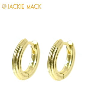 yyVC[OXӍ 20OFFZ[zJackie Mack WbL[ }bN C ܂ L Ch Ԃ  14mm t[v sAX S[h 18R[eBOdグ Spring Huggie Earrings (Gold) 