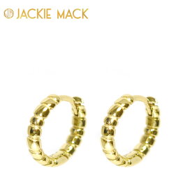 【待望の最新作】≪Jackie Mack≫ ジャッキー マック 小ぶり 小さめ フープ ピアス 幅広 ゴールド 18金コーティング仕上げ Apollo Huggies Earrings (Gold) レディース ギフト ラッピング