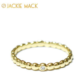 【待望の最新作】≪Jackie Mack≫ ジャッキー マック 小粒 ひと粒 キュービックジルコニア リング 指輪 ゴールド Nugget CZ Ring (Gold) レディース ギフト ラッピング