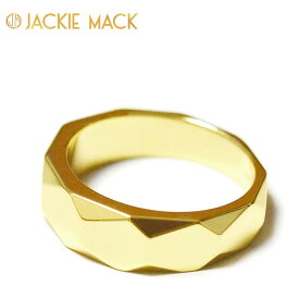 【待望の最新作】【全品対象500円OFFクーポン配布中】≪Jackie Mack≫ ジャッキー マック ボリューム 幅広 多面 デザイン リング 指輪 ゴールド Lunar Ring (Gold) レディース ギフト ラッピング