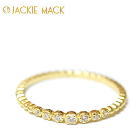 【待望の最新作】【全品対象500円OFFクーポン配布中】≪Jackie Mack≫ ジャッキー マック キュービックジルコニア CZ リング 指輪 ゴールド Glowing Ring (Gold) レディース ギフト ラッピング