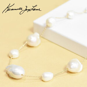 yҖ]̍ŐVzKenneth Jay Lane PlX WFC [ ^ obNp[ {[ `F[ lbNX S[h Pearl Station Necklace (Gold) fB[X Mtg bsO