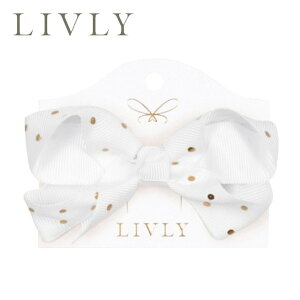 LIVLY [ [W { zCg S[h  hbg wAANZT[ wANbv oGRA Medium Bow (Saturday White) q ̎q xr[ LbY NX}X Mtg bsO