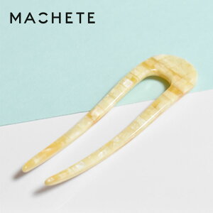 �y�Җ]�̍ŐV��z��MACHETE�� �}�V�F�b�g �x�[�W�� �I�����W �V�F�� �L���� �`�F�b�N �j���A���X�J���[ �w�A�s�� ���񂴂� ������ �܂Ƃߔ� �w�A�A�N�Z�T���[ French Hair Pin (Sea Shell Checker)