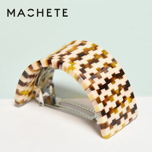 �y�Җ]�̍ŐV��z��MACHETE�� �}�V�F�b�g �X�N�G�A ���E���h �{�����[���w�A �o���b�^ �u���E�� �`�F�b�N ������ �܂Ƃߔ� �їʑ��� �|�j�[�e�[�� �w�A�A�N�Z�T���[ �傫�� French Pony Barrette (Tor
