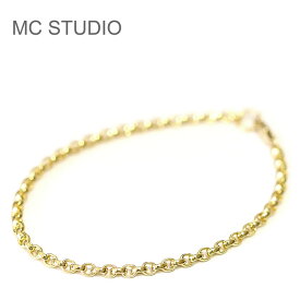 【Oggi 雑誌掲載】≪MC STUDIO≫ エムシースタジオ サークル 丸 チェーン ゴールド ブレスレット Circle Chain Bracelet (Gold) レディース ギフト ラッピング