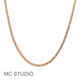 ≪MC STUDIO≫ エムシースタジオ 約41cm サークル 丸 チェーン ローズゴールド ネックレス ピンクゴールド Circle Chain Necklace (Rose Gold) レディース ギフト ラッピング