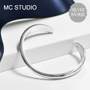 �yVERY STORY �G���f�ځz�y�Җ]�̍ŐV��z��MC STUDIO�� �G���V�[�X�^�W�I �Ղ����� �E�F�[�u �V���v�� �J�t �o���O�� �V���o�[ SV925 FLOAT Cuff (Silver) ���f�B�[�X �M�t�g ���b�s���O