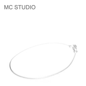【待望の最新作】≪MC STUDIO≫ エムシースタジオ華奢 細め スネーク チェーン シルバー ブレスレット SV925 Snake Chain Bracelet (Silver) レディース ギフト ラッピング