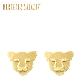 【再入荷】≪MERCEDES SALAZAR≫ メルセデス サラザール トラ チーター ジャガー ネコ モチーフ スタッズ ピアス Tigre Earrings (Gold) レディース ギフト ラッピング