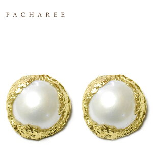 PACHAREE pV[ ^ p[ Ԃ 傫 {[ sAX Pearl Earrings (Gold) fB[X Mtg bsO