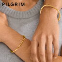 【LEE 雑誌掲載】【再入荷】≪PILGRIM≫ ピルグリム シンプル ライン バングル ゴールド ALAIA Bracelet (Gold) レデ…