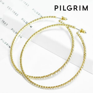 yҖ]̍ŐVzPILGRIM sO  rW[ vVIT NX^ t[v sAX 傫 S[h SIDNEY XL HOOP Earrings (Gold) fB[X Mtg bsO