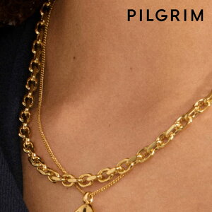 �y�Җ]�̍ŐV��z��PILGRIM�� �s���O���� �{�����[�� ���`�F�[�� �l�b�N���X �S�[���h Sparkle Necklace (Gold) ���f�B�[�X �M�t�g ���b�s���O