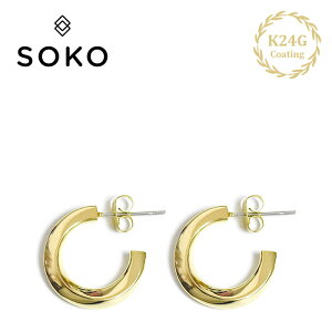 yēׁzSOKO \R cCXg XNGAC ˂ fUC S[h t[v sAX IMARA Hoop Earrings (Gold)fB[X Mtg bsO