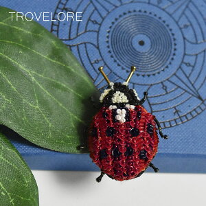 yҖ]̍ŐVzTrovelore gx[ ĂƂ fBo[h  `[t hイ u[` s bh bL[`[ Lady Bird Beetle Brooch fB[X Mtg bsO