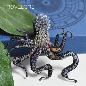�y�Җ]�̍ŐV��z��Trovelore�� �g���x���[�� �^�R �C �I�N�g�p�X ���`�[�t �h���イ �u���[�` �s�� �p�[�v�� �ΐ��l �p�C���[�c�E�I�u�E�J���r�A�� �S�V�b�N �e�B���o�[�g�� Octopus Brooch ���f