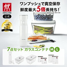 【公式】 フレッシュ＆セーブ 真空ポンプ スターター7点セット ガラスコンテナM L 真空パック機 真空保存 まとめ買い 作り置き 容器 ランチボックス 保存容器 バキューム ポンプ 父の日 母の日 内祝い 結婚祝い 出産祝い ギフト 敬老の日 送料無料