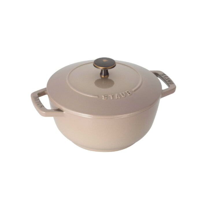 楽天市場】【公式】STAUB Wa-NABE M 18cm リネン ヴィンテージノブ仕様  