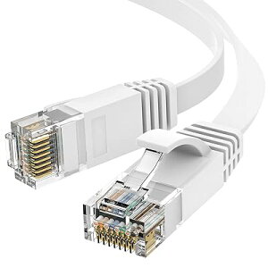 LAN�P�[�u�� 40m �t���b�g�P�[�u�� CAT6���� 1Gbps/250MHz �����P�[�u�� RJ45�R�l�N�^ 1.56mm�� ����