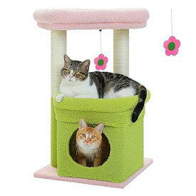 キャットタワー ミニ 猫タワー 小型 低い 小さめ 据え置き 人気 爪とぎポール 爪研ぎ 麻紐 猫