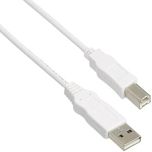 USB�P�[�u�� �yB�z USB2.0 (USB A �I�X to USB B �I�X) RoHS�w�ߏ��� 3m �z���C�g USB2-ECO30WH