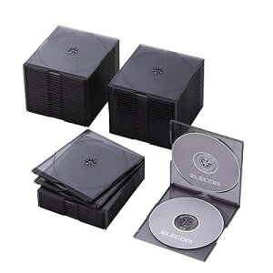 CD/DVD�X�����v���P�[�X/2�����[/50�p�b�N/�N���A�u���b�N