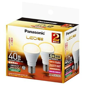 �~�j�N���v�g���^ LED�d�� E17���� �d��40�`���� �d���F����(4.2W) �L�z���^�C�v 2�Z�b�g LDA4LGE