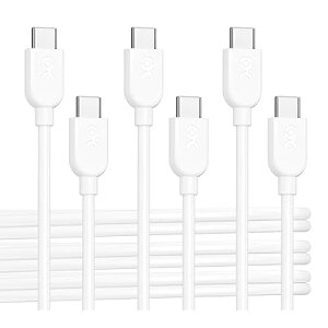 3�{�Z�b�g �Z��USB-C�[�d�P�[�u�� - 0.9m�A60W USBC USBC �P�[�u���AApple CarPlay�EAndroid Auto �Ή��AiPhon