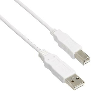 USB�P�[�u�� �yB�z USB2.0 (USB A �I�X to USB B �I�X) RoHS�w�ߏ��� 5m �z���C�g USB2-ECO50WH