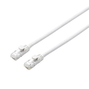 LAN�P�[�u�� CAT6A 5m �ܐ܂�h�~�R�l�N�^ �z���C�g LD-GPAY/WH5