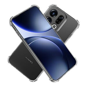 OPPO Find X9 �P�[�X OPG07 / CPH2797 �Ή� �ϏՌ� �N���A TPU �J�o�[ �ČRMIL(MIL-STD-810G)�K�i �Ռ��z���|