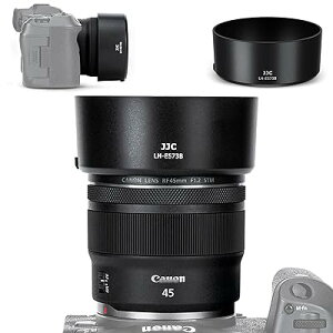 ES-73B �t�� �����Y�t�[�h Canon RF 45mm F1.2 STM �����Y�p Canon ES-73B �݊� �U67mm�ی�t�B���^�[�ƃ�