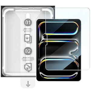 �uSmart Box�v�����K���X�t�B���� iPad Pro11�C���` M5 2025/M4 2024�p �ی�t�B���� �������o ���ȒP