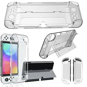 Elnicec Switch oled �J�o�[ �y�ŐV�^���ǁzSwitch �L�@EL���f�� �N���A �J�o�[ TPU Joy-Con(L)/(R)�J�o�[