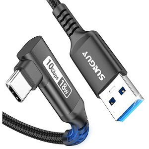 USB Type C �P�[�u�� 0.3M L�� USB3.1 Gen2 10Gbps�f�[�^�]�� USB-A to USB-C Android Auto�Ή� �^�C�vc �P�[�u��
