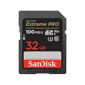(�T���f�B�X�N) 32GB Extreme PRO SDHC UHS-I �������[�J�[�h - C10�AU3�AV30�A4K UHD�ASD�J�[�h- SDSDXXO-032G-