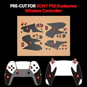Supergrip PS5 DualSense Controller Pre-cut �A���`�X���b�v ����~�� �Q�[�~���O�R���g���[���[ �O���b
