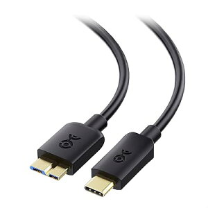 10Gbps USB Type-C Micro-B 3.0�ϊ��P�[�u�� - 1m�A9�s�� �}�C�N��USB 3.0�P�[�u���AMicroUSB�R�[�h�O�t��HDD�p�A�u���b�N �S2�T�C�Y