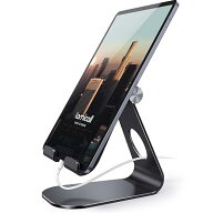 タブレット スタンド アルミ ホルダー 角度調整可能 stand : 卓上縦置きスタンド タブレット置き台 デス…
