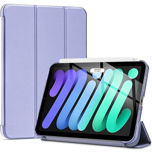 iPad Mini A17 Pro ��7���� 2024 Mini6 Mini7 �P�[�X 2021 8.3�C���`�A�X���� �O�܂�X�^���h �n�[�h�o�b�N�J�o�[ �����ی� ���^�y�� ���C�z�� �X�}�[�g�X���[�v���A�@�\�t�� -�u���b�N �S6�F