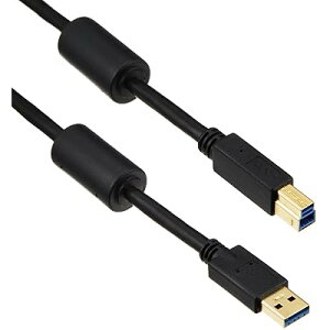 USB�P�[�u�� �yminiB�z USB2.0 (USB A �I�X to miniB �I�X) �t�F���C�g�R�A�t 5m �u���b�N U2C-MF50BK �S2�T�C�Y �S2��