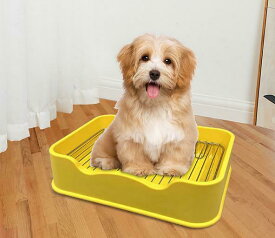 ペットトイレ トレー ステンレス鋼犬のトイレトレーニングトレイ （小型犬と大型犬の子犬専用）