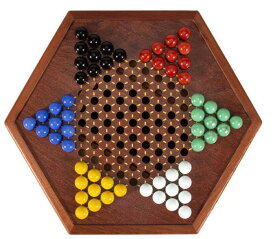 木製 六角 チェッカー ゲーム 木製基盤 ボードゲーム 知育玩具 脳力 トレーニング 大人でも楽しめるゲーム チェッカー ダイヤモンドゲーム