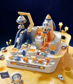 （車五本）宇宙大冒険　車のおもちゃ スロープトイ 転がすおもちゃ 知育玩具 子供 カーアドベンチャー