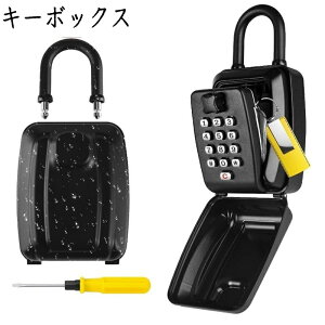 キーボックス 壁掛け 鍵ボックス 鍵 屋外 玄関 セキュリティ 壁掛け ダイヤル式 ドライバー付き キーホルダー付き キー収納 カギ管理 カギ収納 事務所 車 玄関 倉庫 会社 工事現場 現地対応
