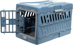 ペットキャリー 航空ケース 折りたたみ ケース ペットキャリーケース 猫用 犬用 犬猫兼用ハードクレート 通気性 換気 旅行 収納便利 軽量 航空輸送ボックス キャンピングキャリポータ ペッ