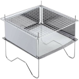 焚き火台 コンパクト BBQグリル キャンプ 焚き火台 キャンプ 焚き火 ステンレス製 1-2人用 焚火台 アウトドア バーベキューコンロ 焚き火台 ソロ 折りたたみ バーベキューコンロ
