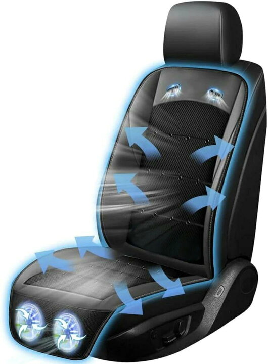 楽天市場】クールシート 車 【2025進化超大風量 無段階調整 DC12V/24V 