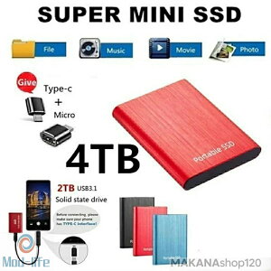 �O�t��SSD �|�[�^�u��SSD 1TB 4TB �O�t���n�[�h�f�B�X 500GB �����^�|�[�^�u�� �n�[�h�f�B�X�N 2TB USB3.1 Type-C �Ή� �X�}�z�݊��� �ϏՌ�